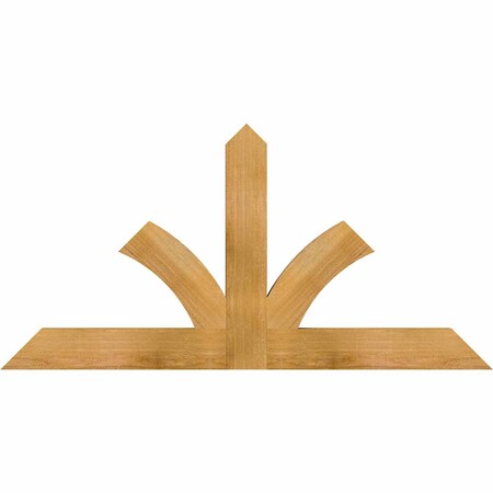 Ekena Millwork Richland Rough Sawn Timber Gable Bracket, Western Red Cedar, 48"W x 24"H x 2"D x 4"F, 12/12 Pitch GBW048X24X0204RIC00RWR